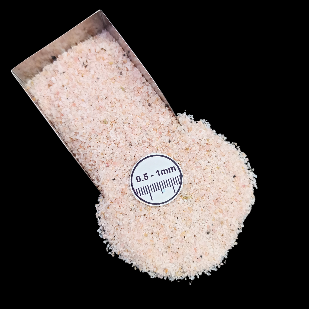 GRADELYGEMS Pink Opal Gemstone Crushed 0.5-1mm for Ring Inlay, Jewelry Making, Resin Art & Fine Detail Work