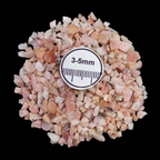 GRADELYGEMS Pink Opal Bold Crushed Stone 3-5mm for Vase Fillers, Jewelry Design, Resin Art & Decor