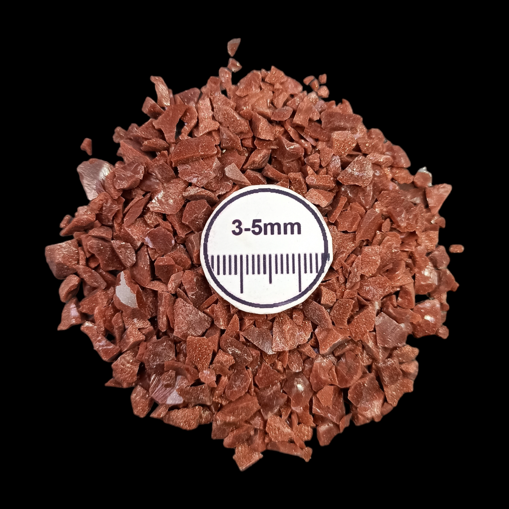 GRADELYGEMS Sunstone Bold Crushed Stone 3-5mm for Vase Fillers, Jewelry Design, Resin Art & Decor