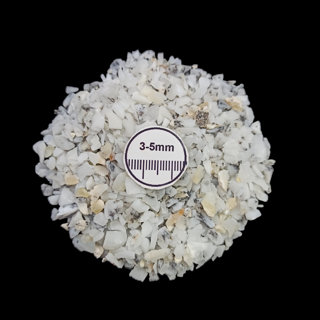 GRADELYGEMS Dendrite Opal Decorative Crushed Gemstone 3-5mm for Jewelry, Resin Work & Statement Decor