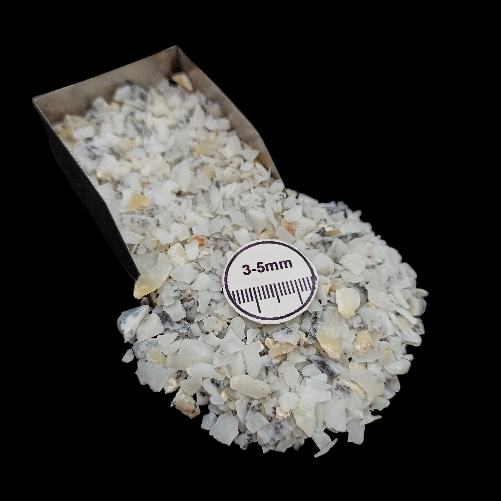 GRADELYGEMS Dendrite Opal Decorative Crushed Gemstone 3-5mm for Jewelry, Resin Work & Statement Decor