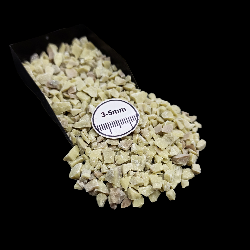 GRADELYGEMS Serpentine Decorative Crushed Gemstone 3-5mm for Jewelry, Resin Work & Statement Decor