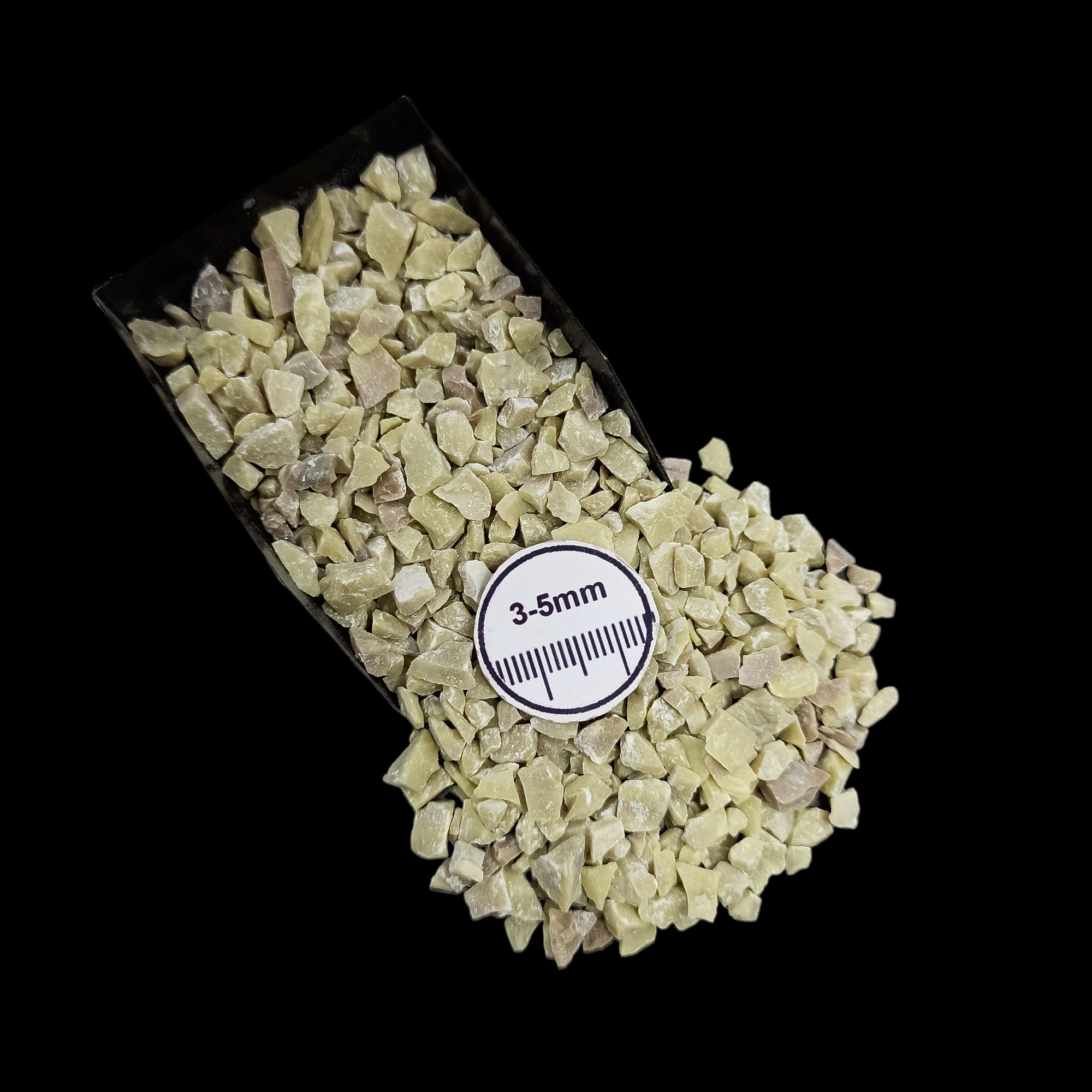 GRADELYGEMS Serpentine Decorative Crushed Gemstone 3-5mm for Jewelry, Resin Work & Statement Decor