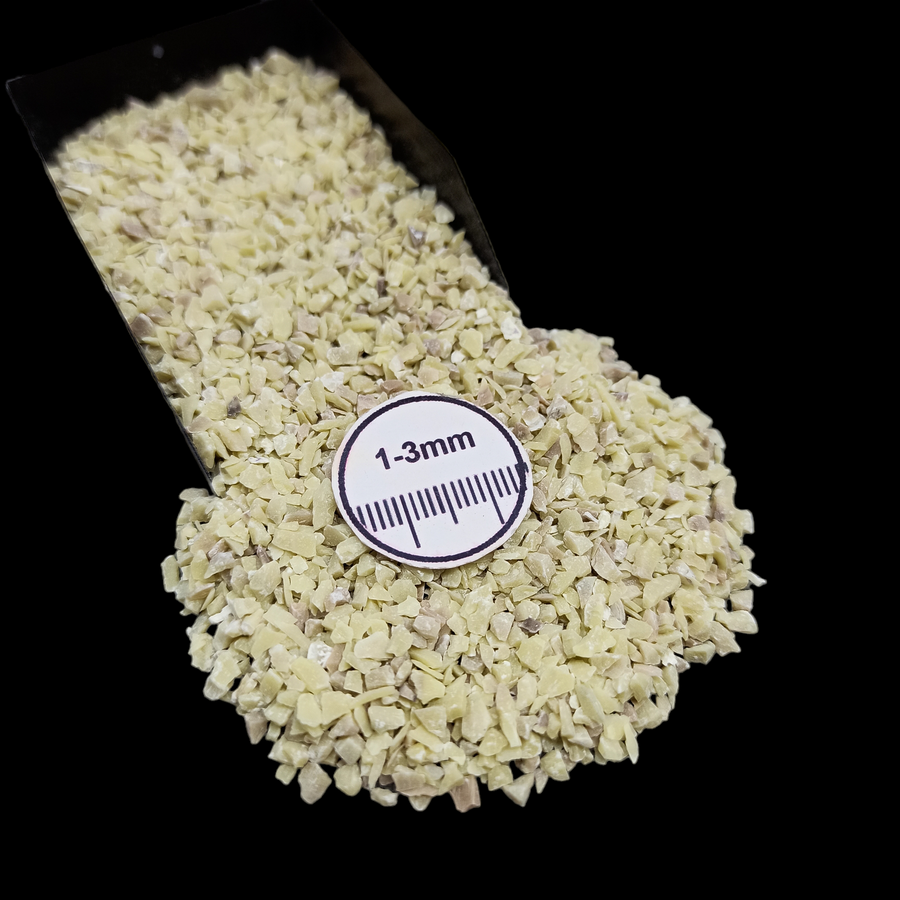 Natural Serpentine 1-3mm Crushed Stone by GRADELYGEMS for Resin Work, Inlay & Decorative Creations