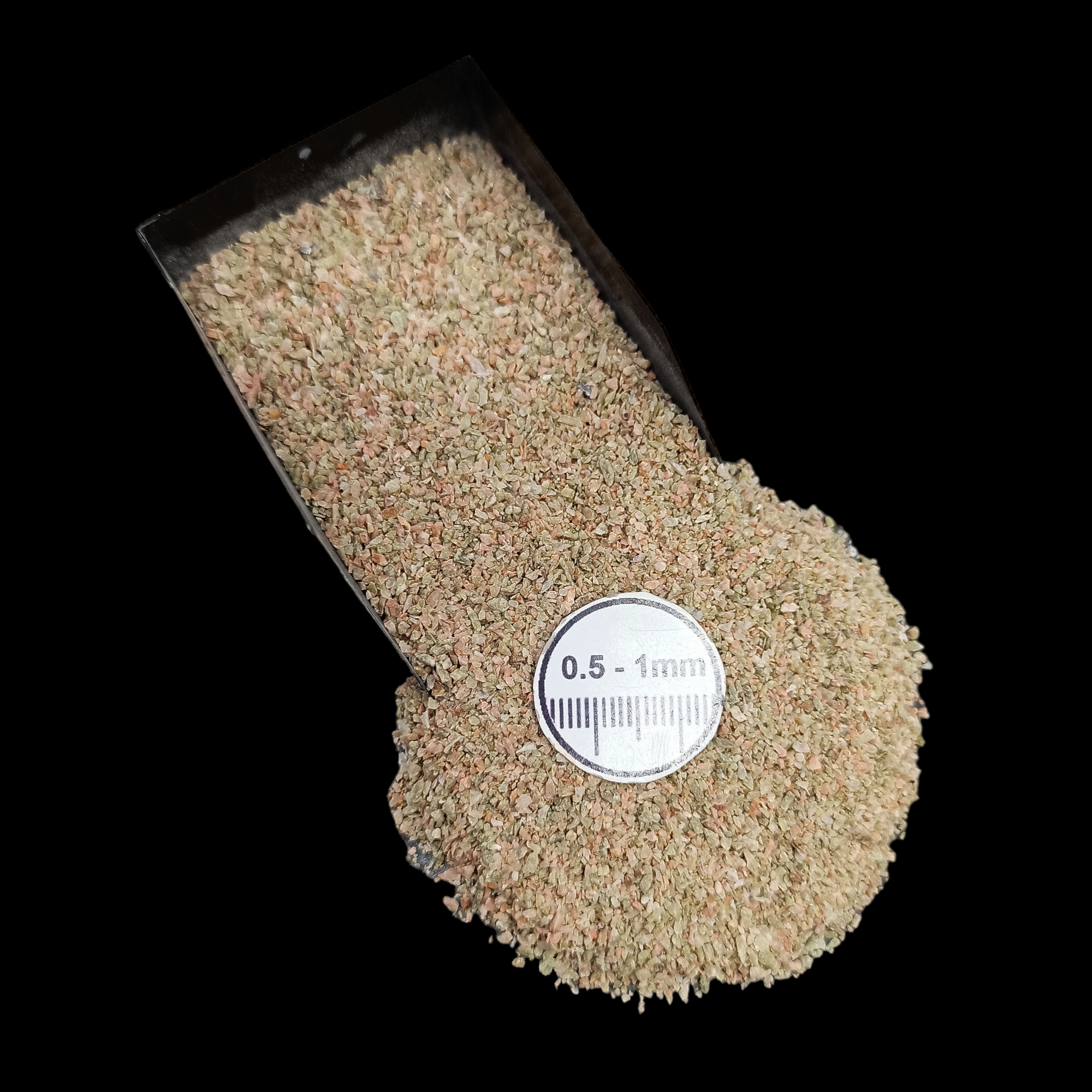 GRADELYGEMS Premium Unakite 0.5-1mm Crushed Gemstone for Jewelry Inlay, Resin Art & Handmade Decor