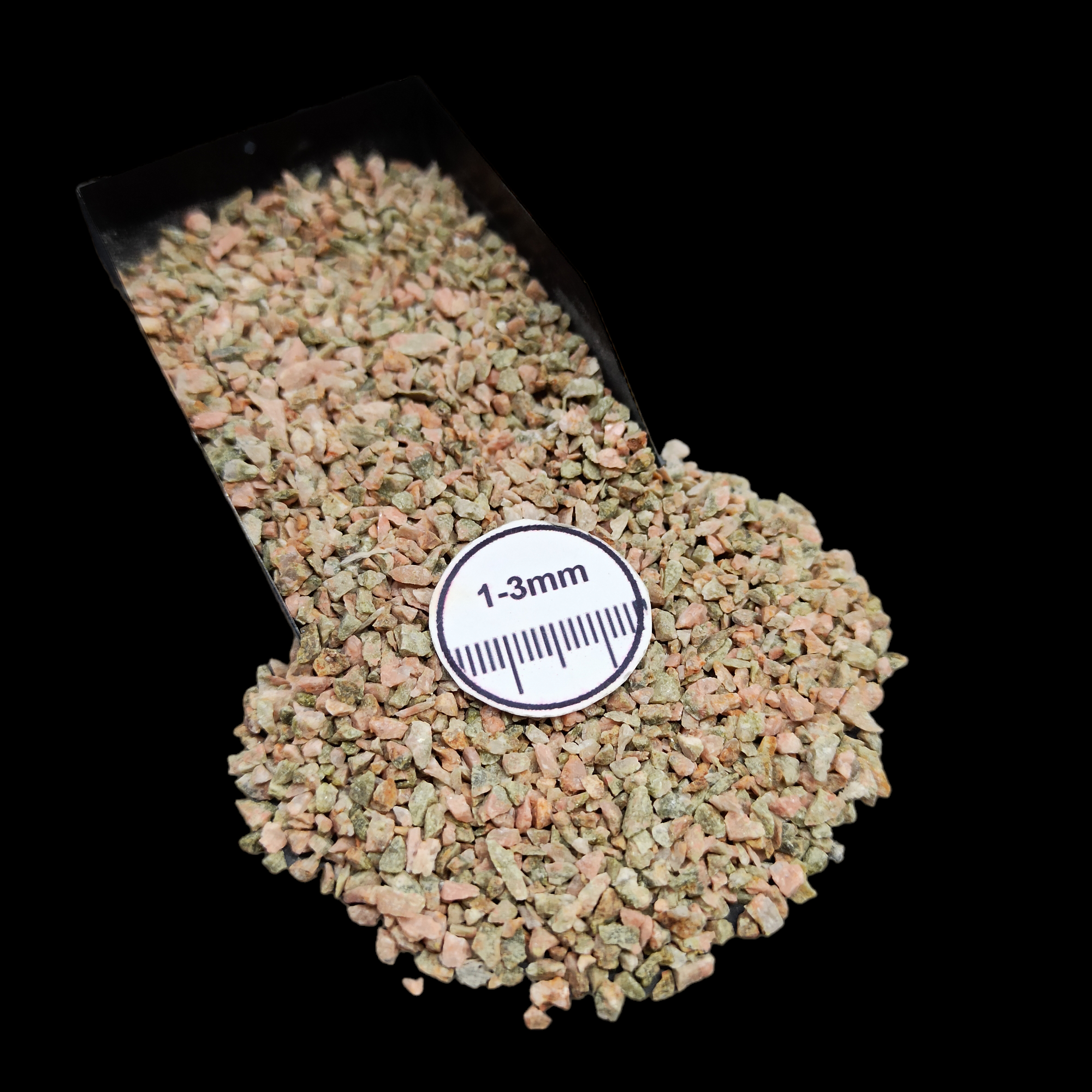 Natural Unakite 1-3mm Crushed Stone by GRADELYGEMS for Resin Work, Inlay & Decorative Creations
