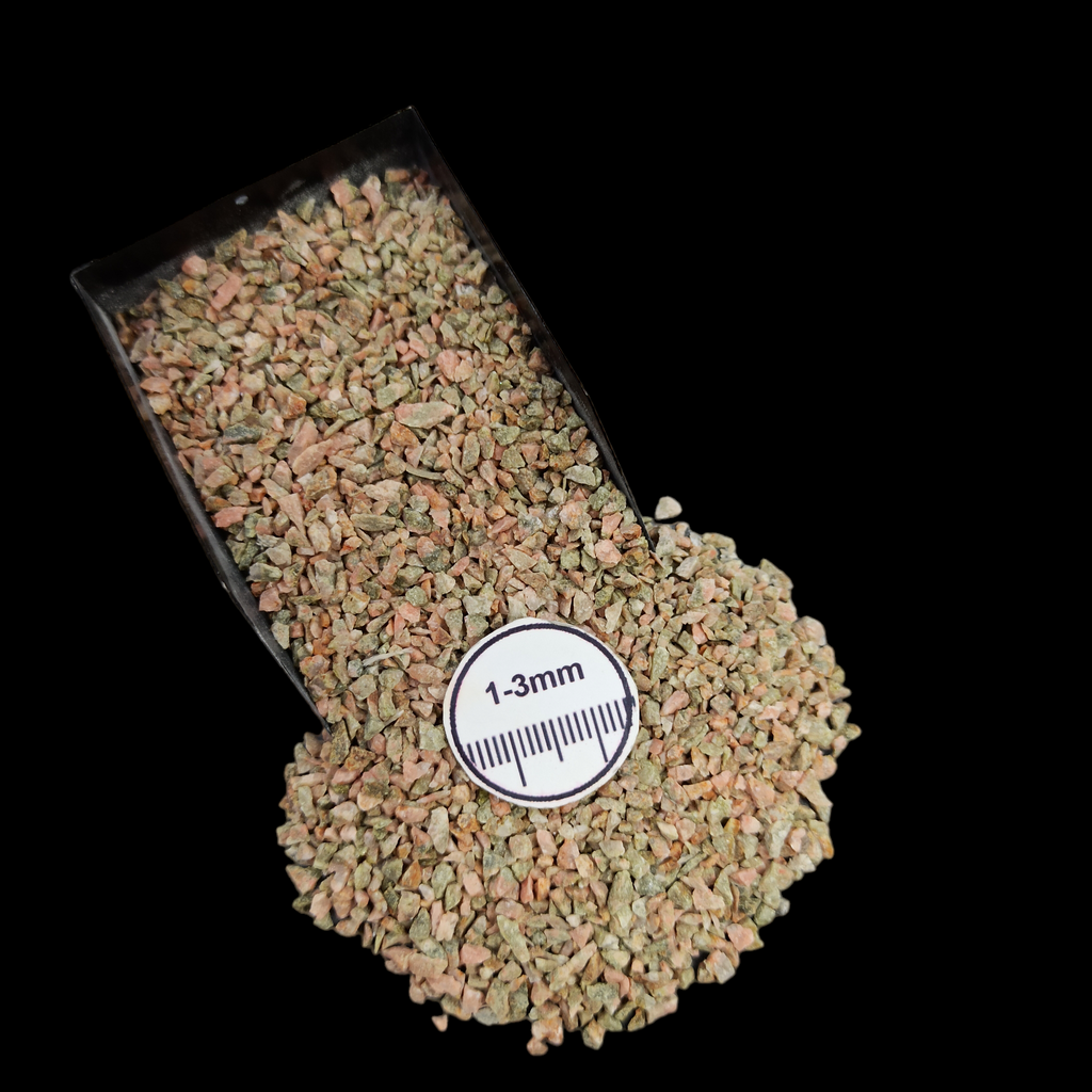 Natural Unakite 1-3mm Crushed Stone by GRADELYGEMS for Resin Work, Inlay & Decorative Creations