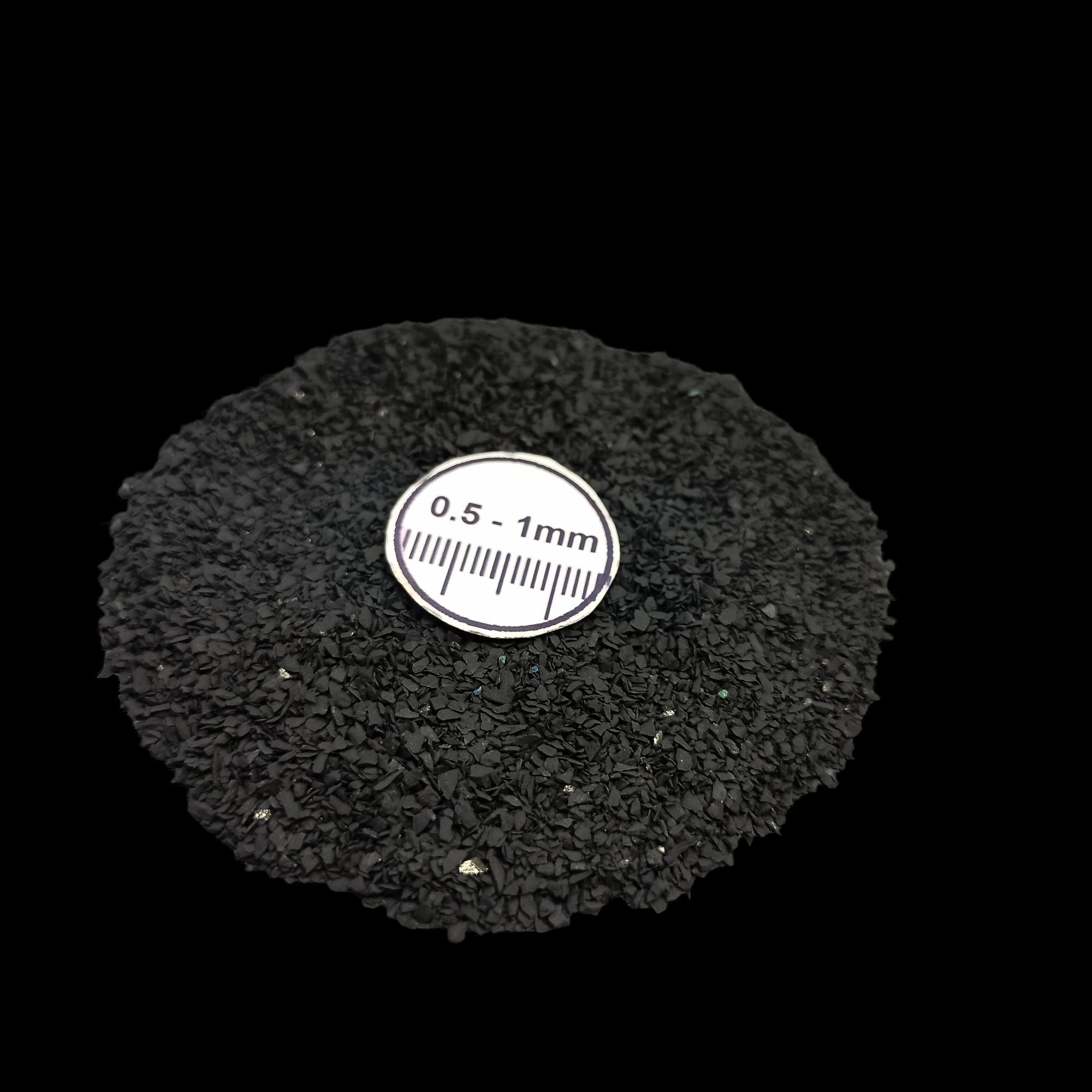 GRADELYGEMS Shungite Gemstone Crushed 0.5-1mm for Ring Inlay, Jewelry Making, Resin Art & Fine Detail Work