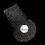 GRADELYGEMS Shungite Gemstone Crushed 0.5-1mm for Ring Inlay, Jewelry Making, Resin Art & Fine Detail Work