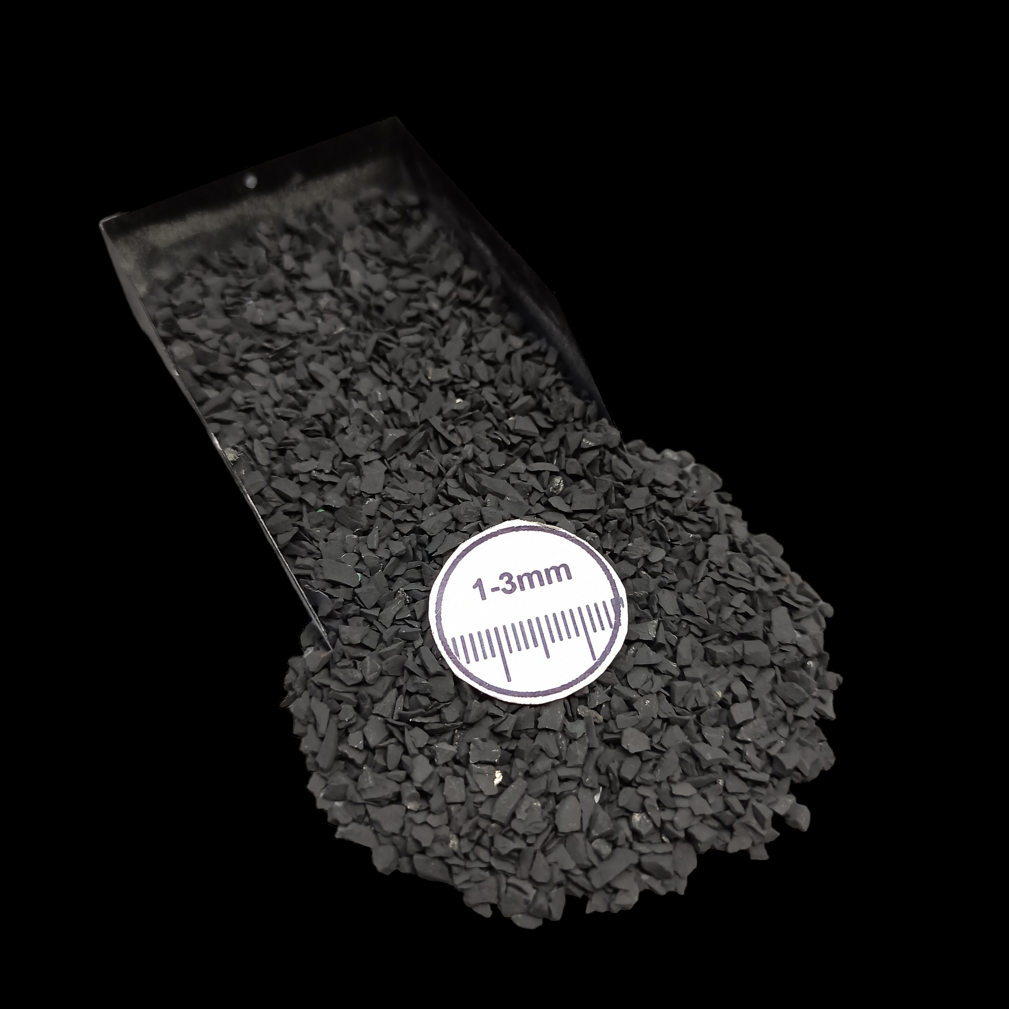 Natural Shungite Loose Stone 1-3mm by GRADELYGEMS for Resin Art, Jewelry Design & Premium Decor
