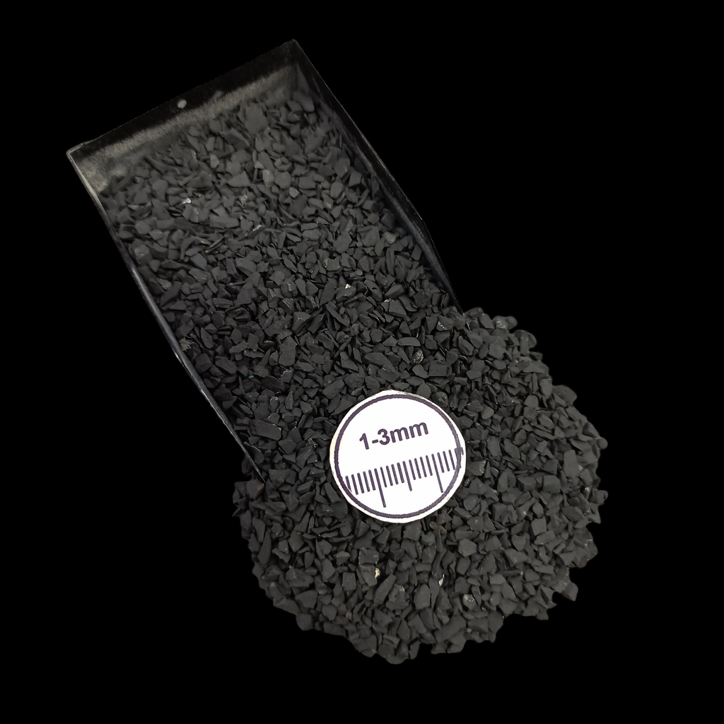 Natural Shungite Loose Stone 1-3mm by GRADELYGEMS for Resin Art, Jewelry Design & Premium Decor