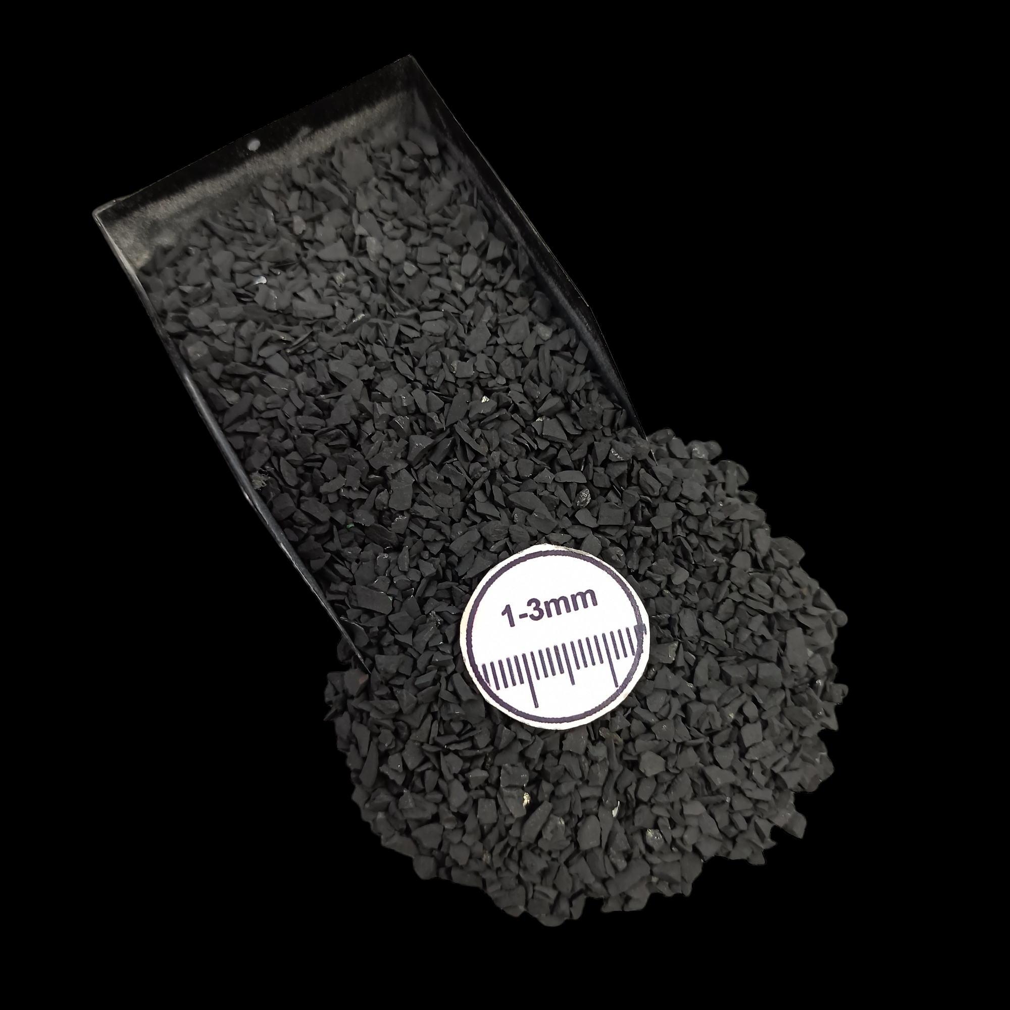 Natural Shungite Loose Stone 1-3mm by GRADELYGEMS for Resin Art, Jewelry Design & Premium Decor
