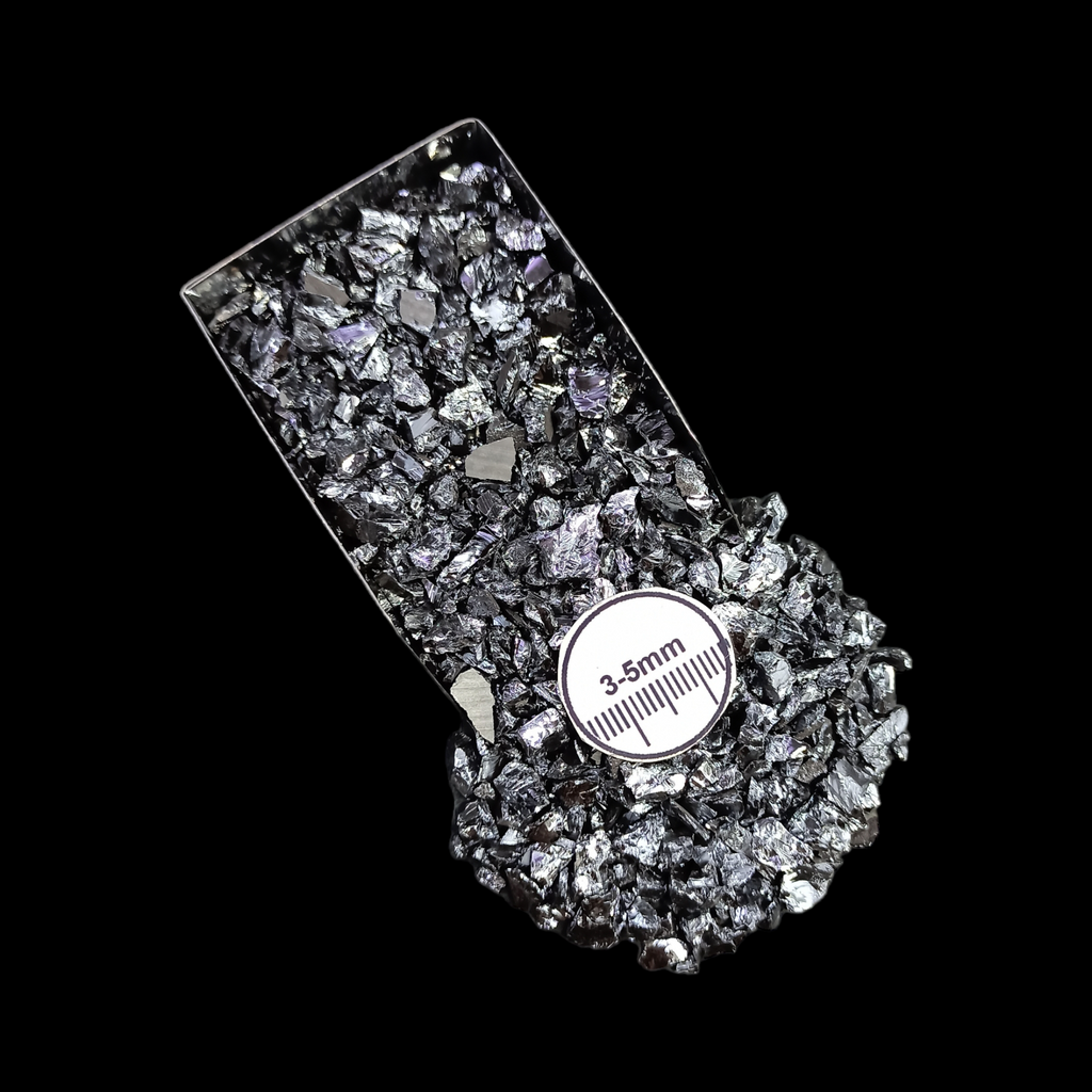 GRADELYGEMS Siliconite Decorative Crushed Gemstone 3-5mm for Jewelry, Resin Work & Statement Decor