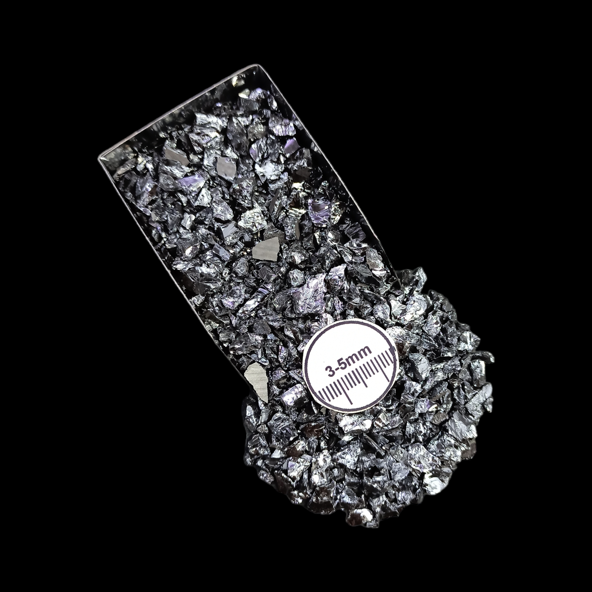 GRADELYGEMS Siliconite Decorative Crushed Gemstone 3-5mm for Jewelry, Resin Work & Statement Decor