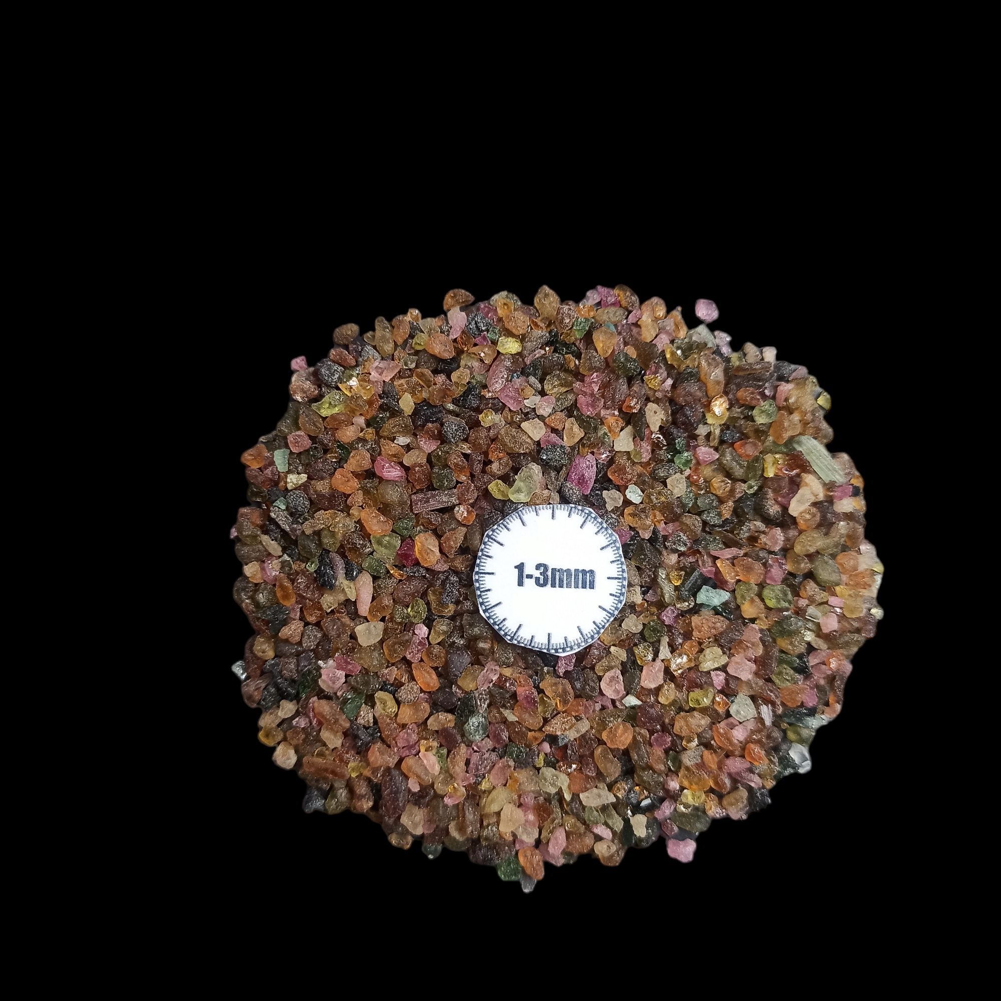 Natural Multi Tourmaline Loose Stone 1-3mm by GRADELYGEMS for Resin Art, Jewelry Design & Premium Decor