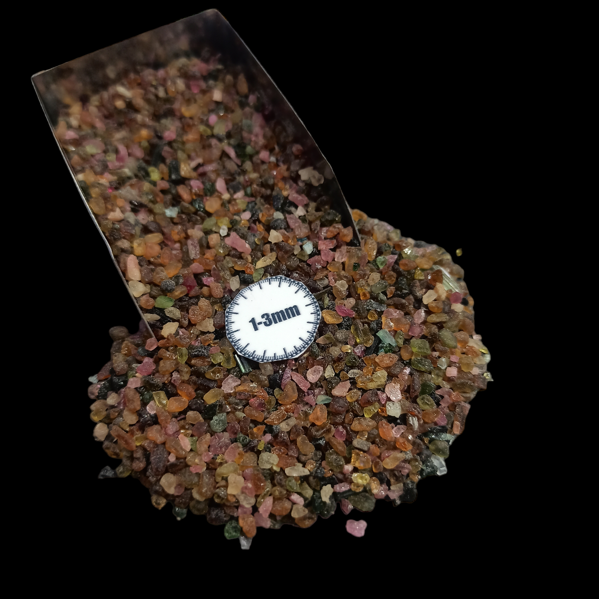 Natural Multi Tourmaline Loose Stone 1-3mm by GRADELYGEMS for Resin Art, Jewelry Design & Premium Decor