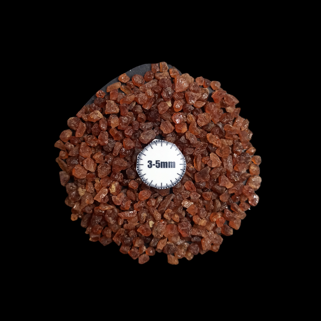 GRADELYGEMS Hessonite Garnet Decorative Crushed Gemstone 3-5mm for Jewelry, Resin Work & Statement Decor