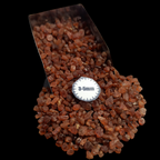 GRADELYGEMS Hessonite Garnet Decorative Crushed Gemstone 3-5mm for Jewelry, Resin Work & Statement Decor