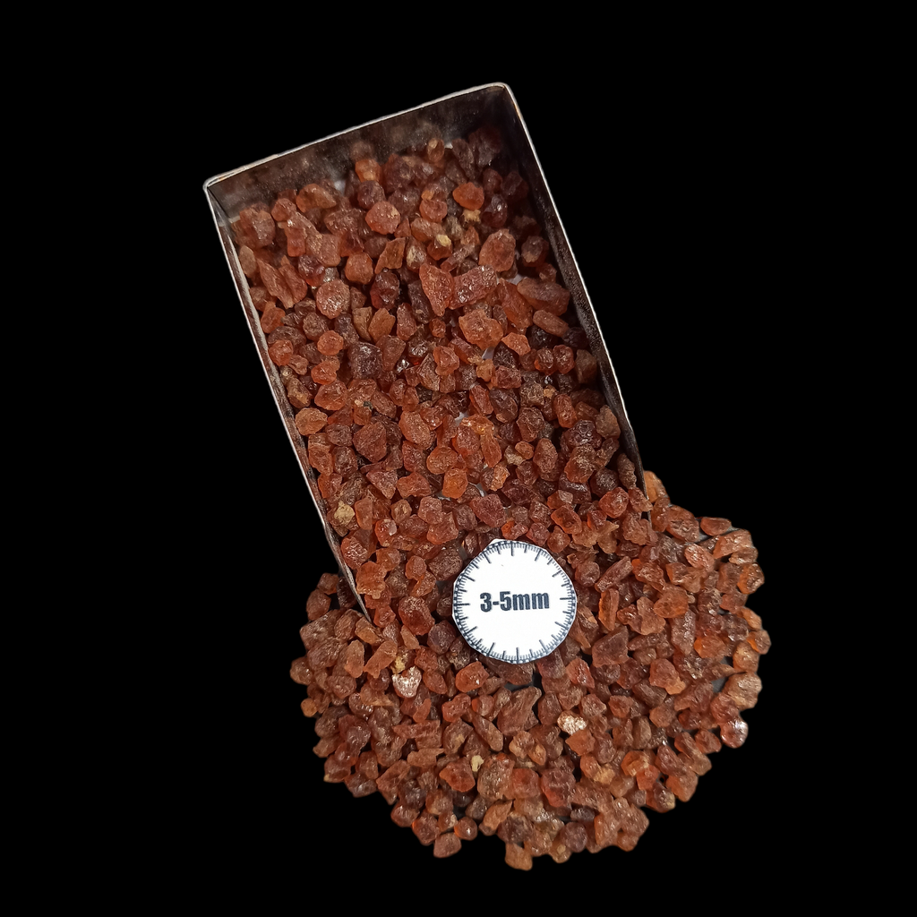 GRADELYGEMS Hessonite Garnet Decorative Crushed Gemstone 3-5mm for Jewelry, Resin Work & Statement Decor