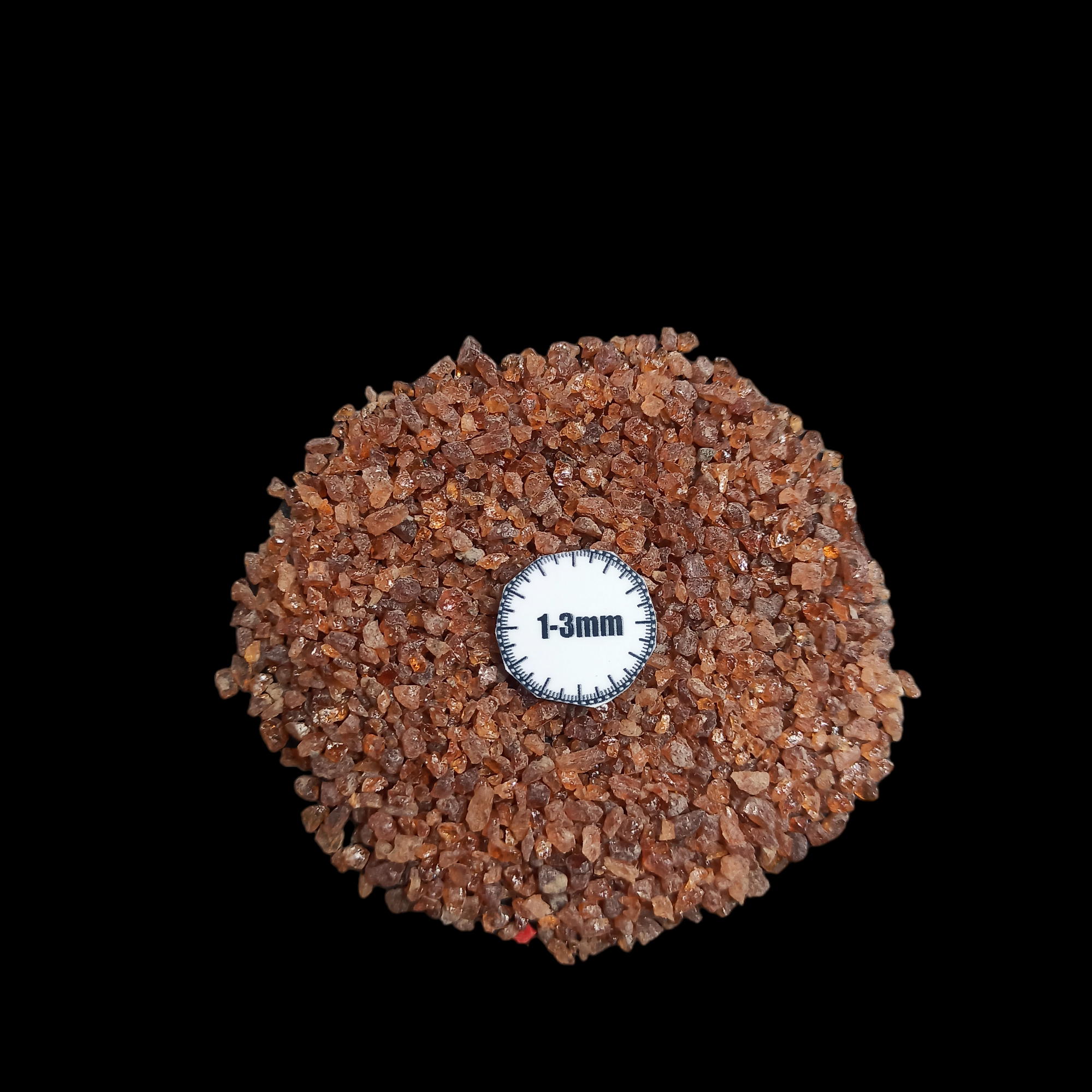 Natural Hessonite Garnet 1-3mm Crushed Stone by GRADELYGEMS for Resin Work, Inlay & Decorative Creations