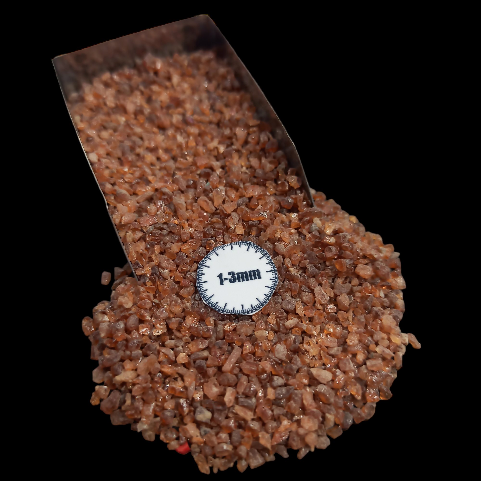 Natural Hessonite Garnet 1-3mm Crushed Stone by GRADELYGEMS for Resin Work, Inlay & Decorative Creations