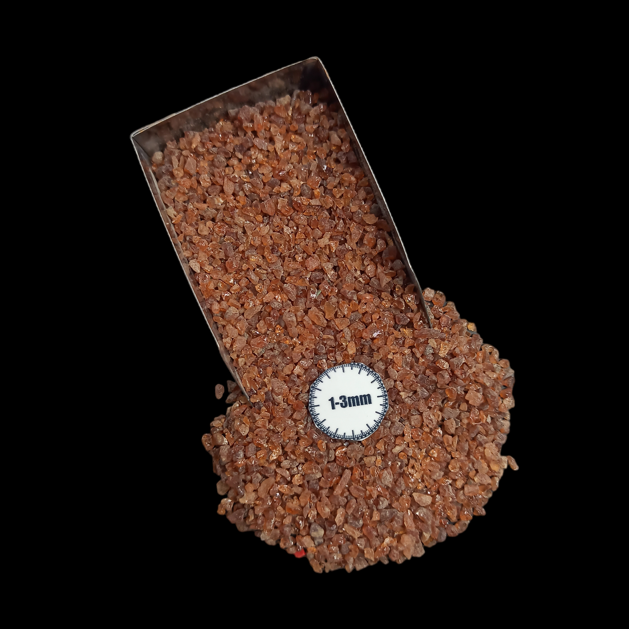 Natural Hessonite Garnet 1-3mm Crushed Stone by GRADELYGEMS for Resin Work, Inlay & Decorative Creations