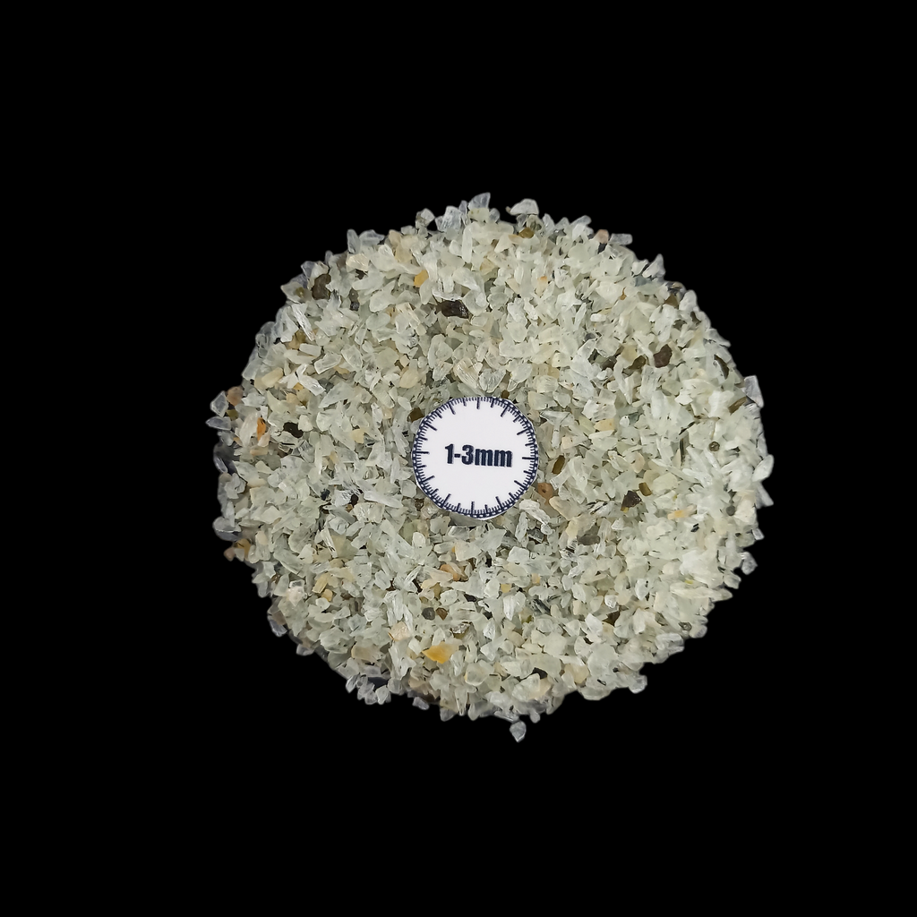 Natural Prehnite 1-3mm Crushed Stone by GRADELYGEMS for Resin Work, Inlay & Decorative Creations