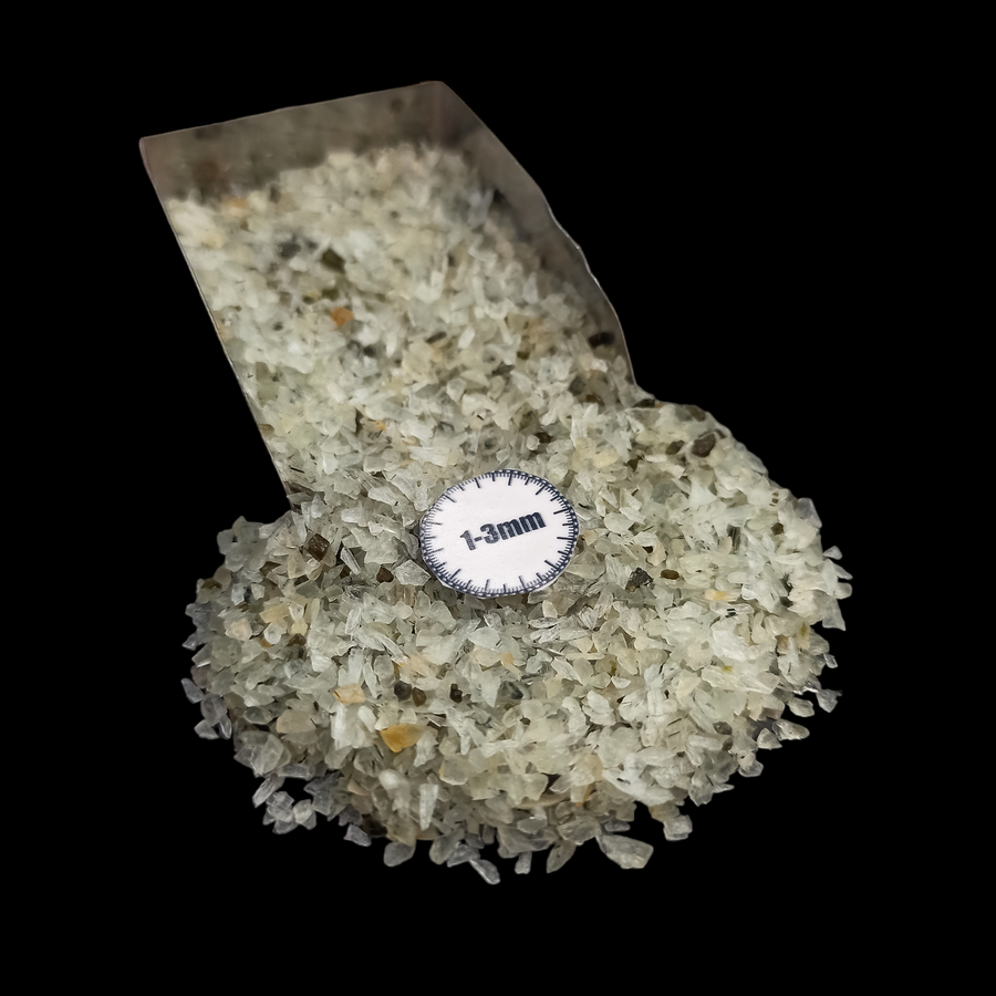 Natural Prehnite 1-3mm Crushed Stone by GRADELYGEMS for Resin Work, Inlay & Decorative Creations