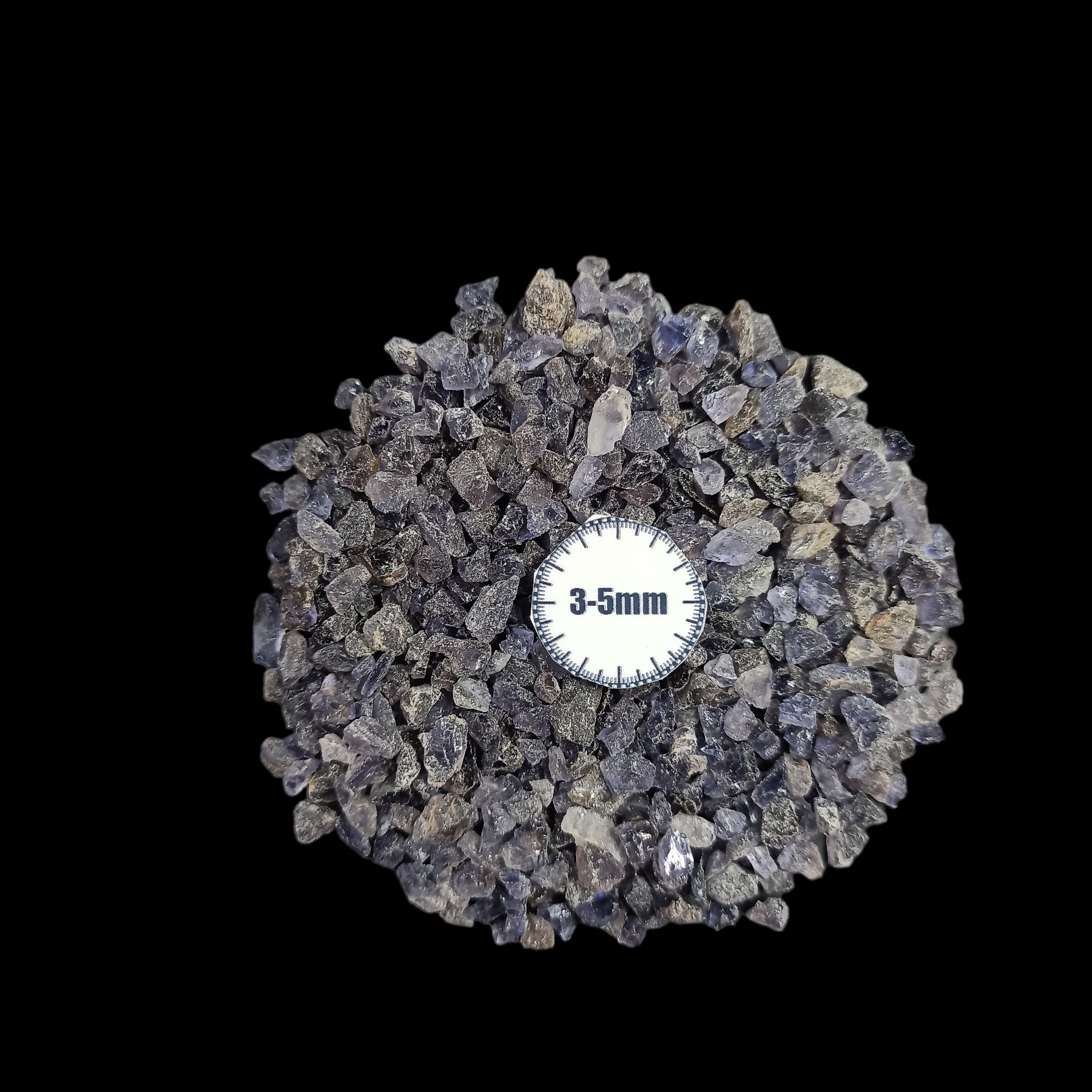 GRADELYGEMS Iolite Bold Crushed Stone 3-5mm for Vase Fillers, Jewelry Design, Resin Art & Decor