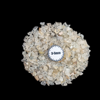 GRADELYGEMS White Topaz Bold Crushed Stone 3-5mm for Vase Fillers, Jewelry Design, Resin Art & Decor