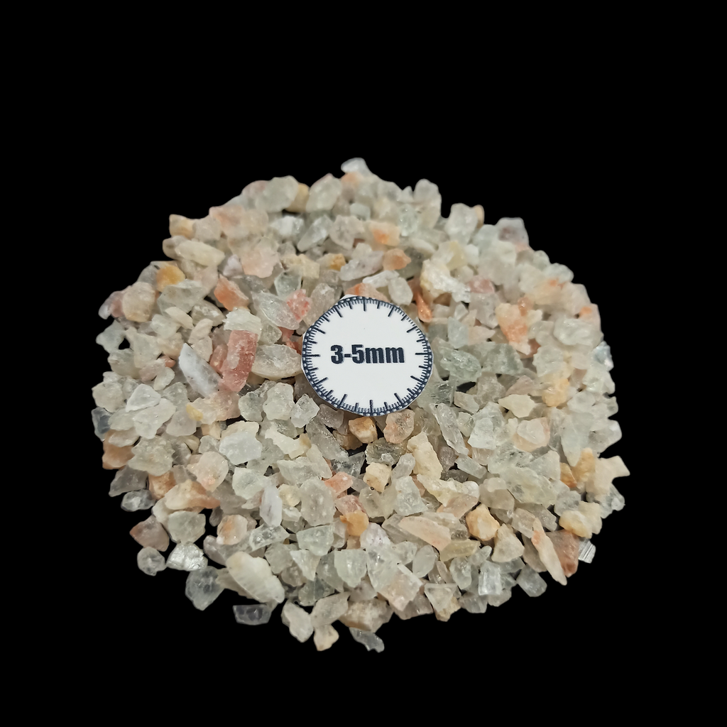 GRADELYGEMS Green Sunstone Bold Crushed Stone 3-5mm for Vase Fillers, Jewelry Design, Resin Art & Decor