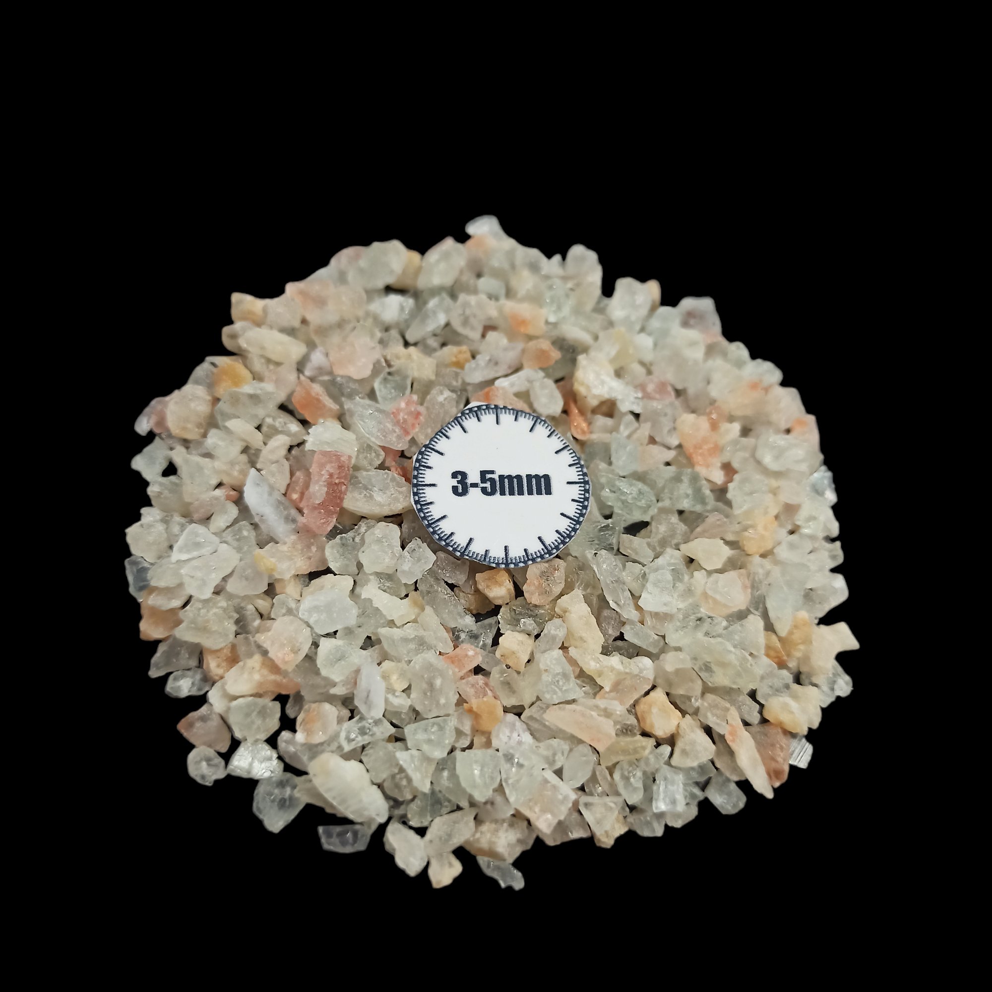 GRADELYGEMS Green Sunstone Bold Crushed Stone 3-5mm for Vase Fillers, Jewelry Design, Resin Art & Decor