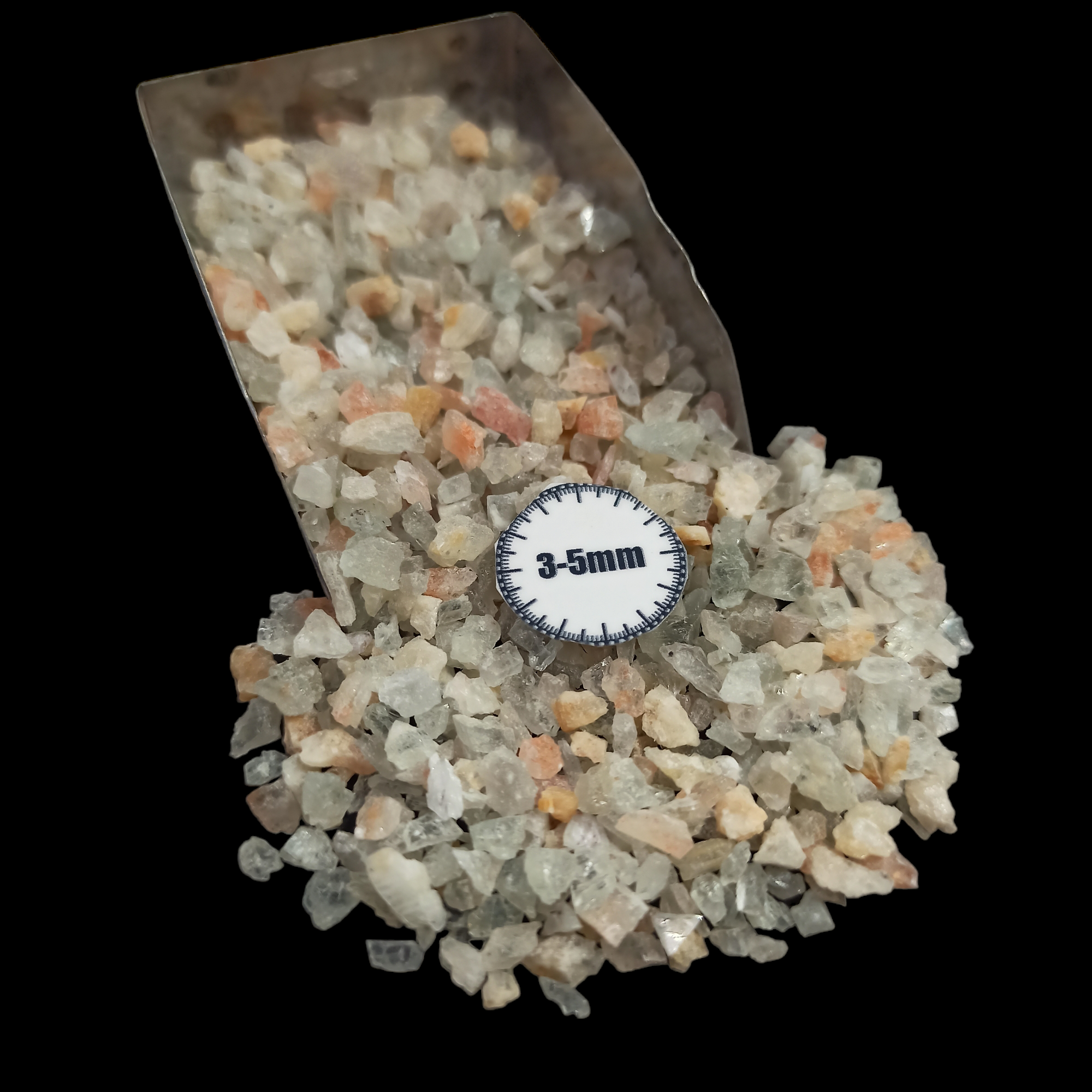 GRADELYGEMS Green Sunstone Bold Crushed Stone 3-5mm for Vase Fillers, Jewelry Design, Resin Art & Decor