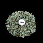 GRADELYGEMS Green Jade Bold Crushed Stone 3-5mm for Vase Fillers, Jewelry Design, Resin Art & Decor