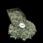 GRADELYGEMS Green Jade Bold Crushed Stone 3-5mm for Vase Fillers, Jewelry Design, Resin Art & Decor