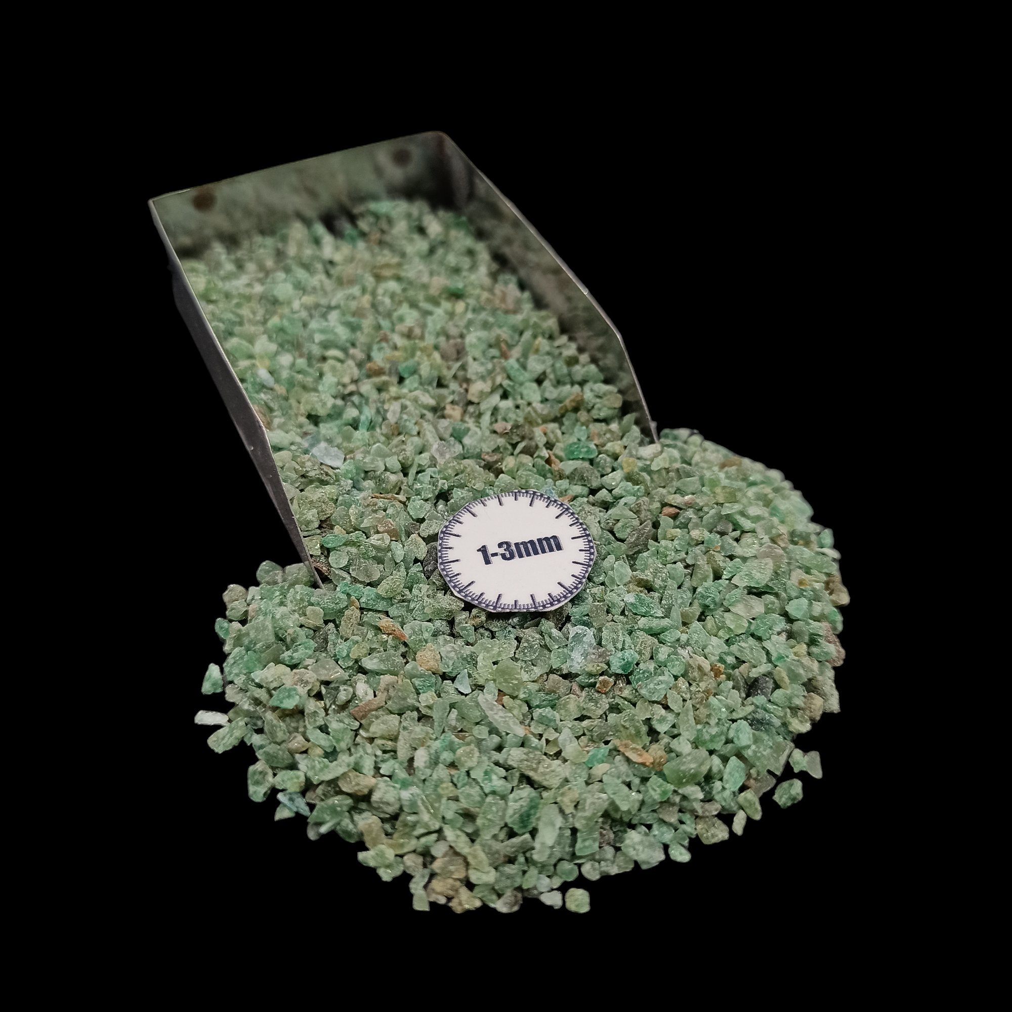 Natural Green Jade Loose Stone 1-3mm by GRADELYGEMS for Resin Art, Jewelry Design & Premium Decor