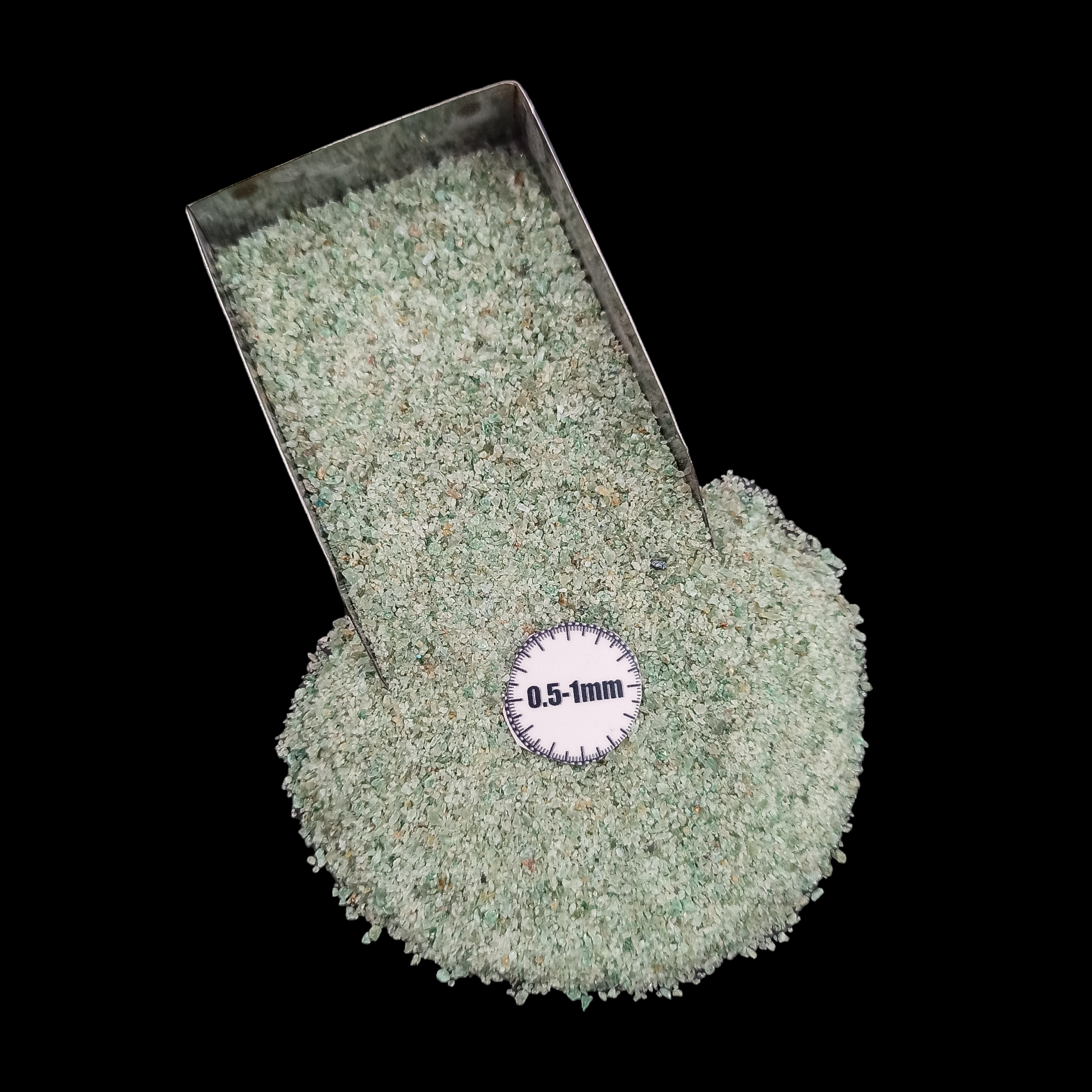 GRADELYGEMS Green Jade Gemstone Crushed 0.5-1mm for Ring Inlay, Jewelry Making, Resin Art & Fine Detail Work