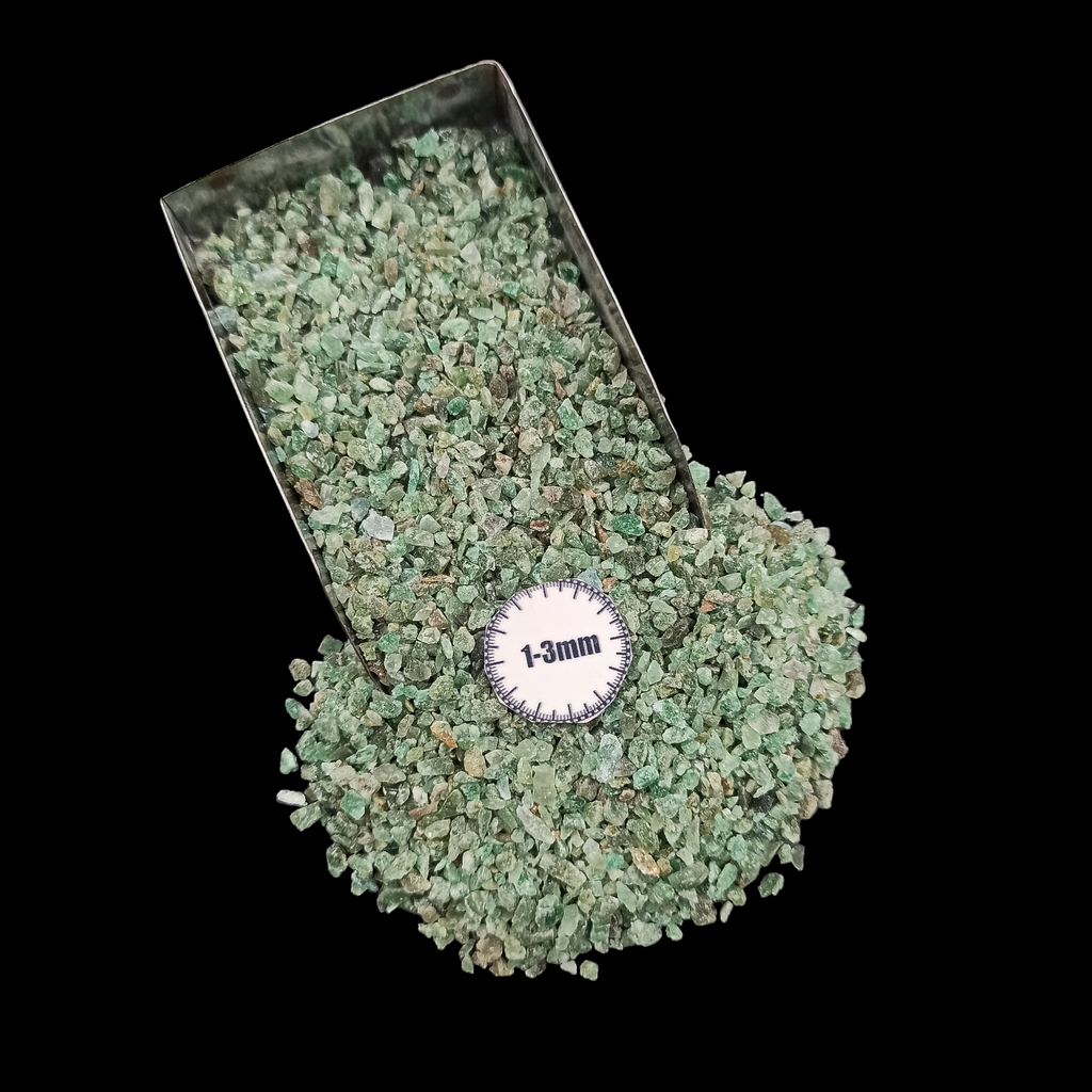 Natural Green Jade Loose Stone 1-3mm by GRADELYGEMS for Resin Art, Jewelry Design & Premium Decor