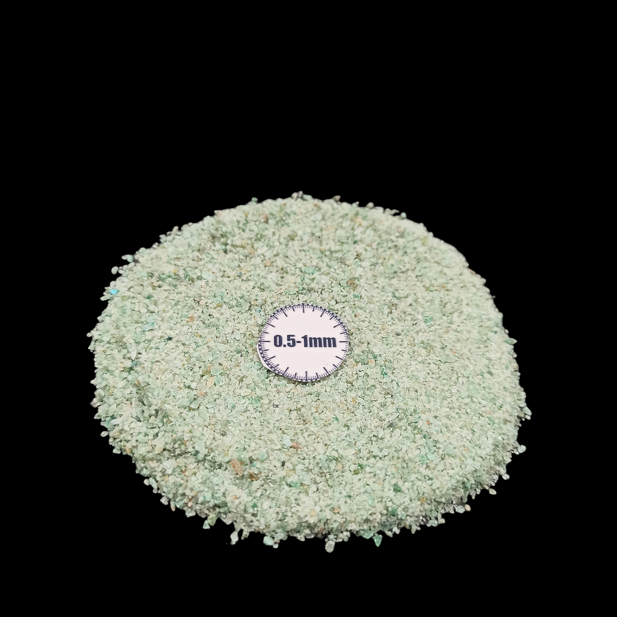 GRADELYGEMS Green Jade Gemstone Crushed 0.5-1mm for Ring Inlay, Jewelry Making, Resin Art & Fine Detail Work