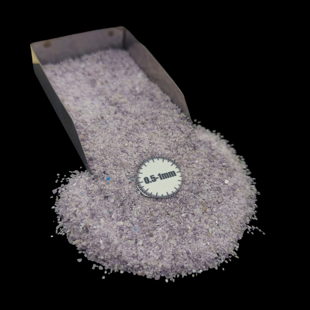 GRADELYGEMS Premium Lepidolite 0.5-1mm Crushed Gemstone for Jewelry Inlay, Resin Art & Handmade Decor