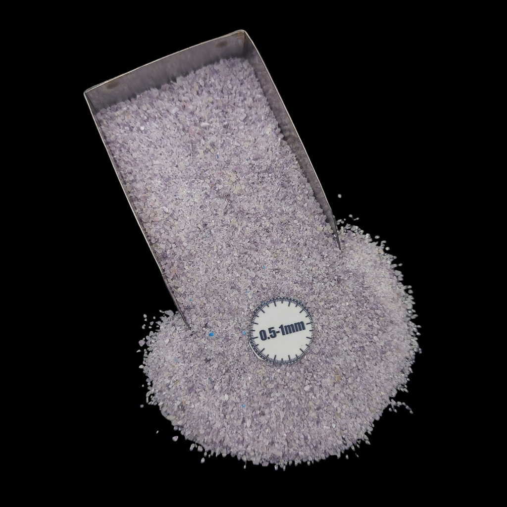 GRADELYGEMS Premium Lepidolite 0.5-1mm Crushed Gemstone for Jewelry Inlay, Resin Art & Handmade Decor