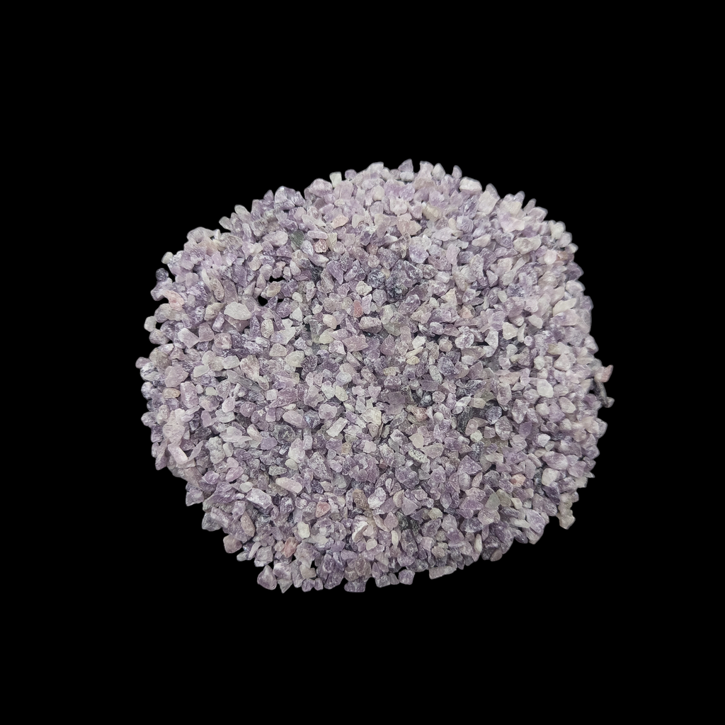 Natural Lepidolite 1-3mm Crushed Stone by GRADELYGEMS for Resin Work, Inlay & Decorative Creations