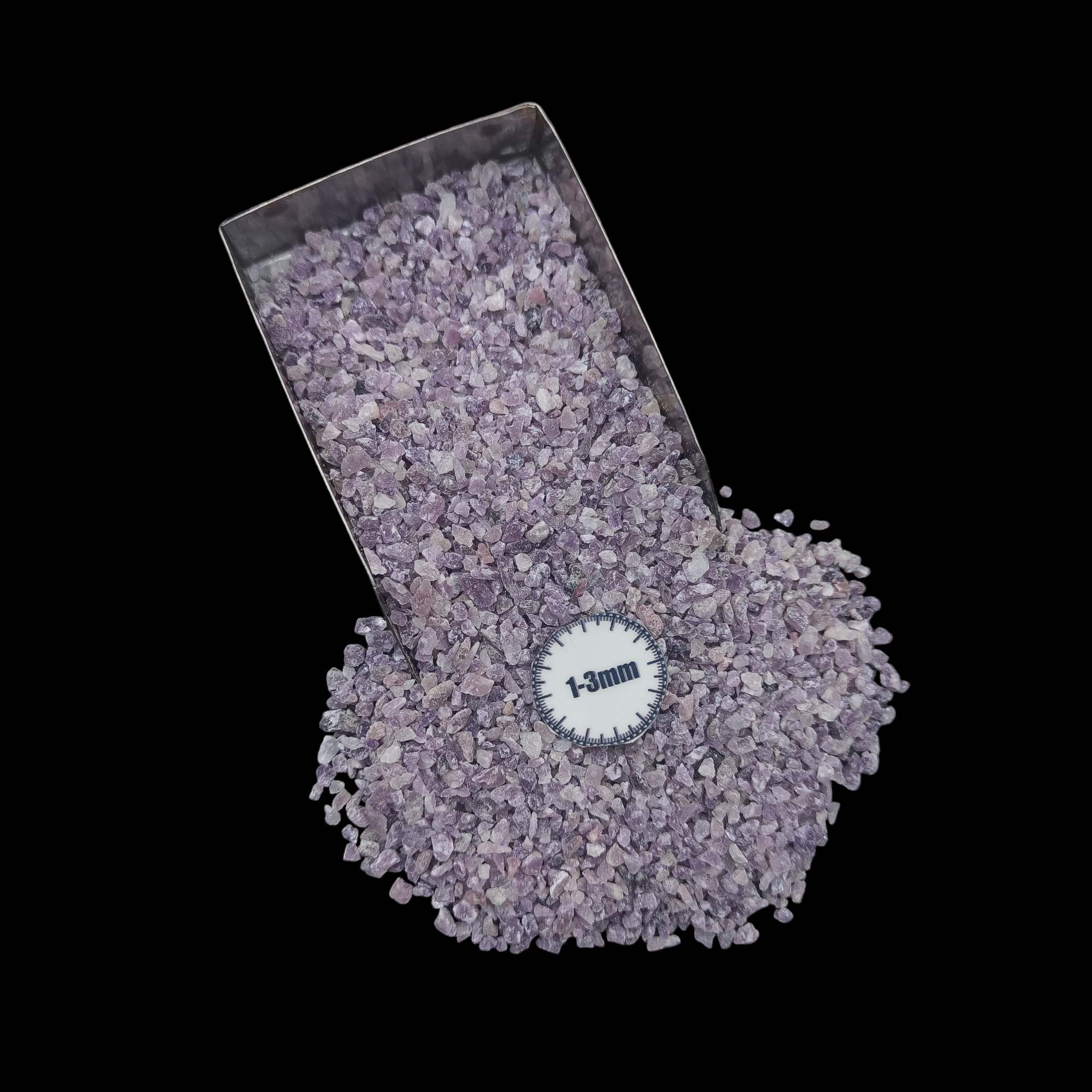 Natural Lepidolite 1-3mm Crushed Stone by GRADELYGEMS for Resin Work, Inlay & Decorative Creations