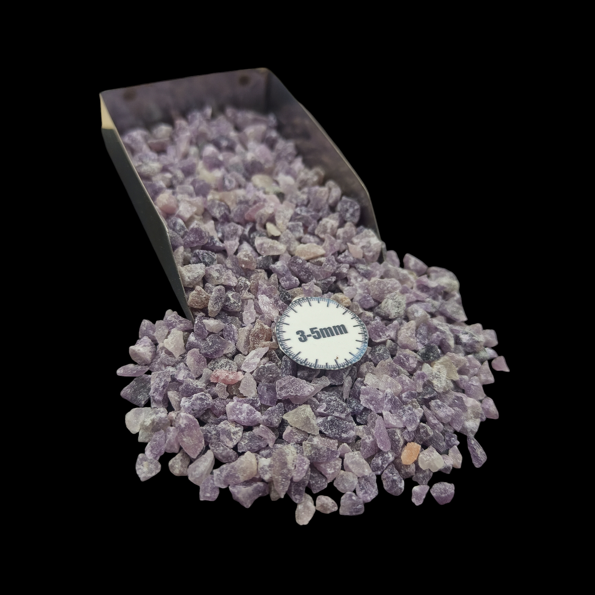 GRADELYGEMS Lepidolite Decorative Crushed Gemstone 3-5mm for Jewelry, Resin Work & Statement Decor