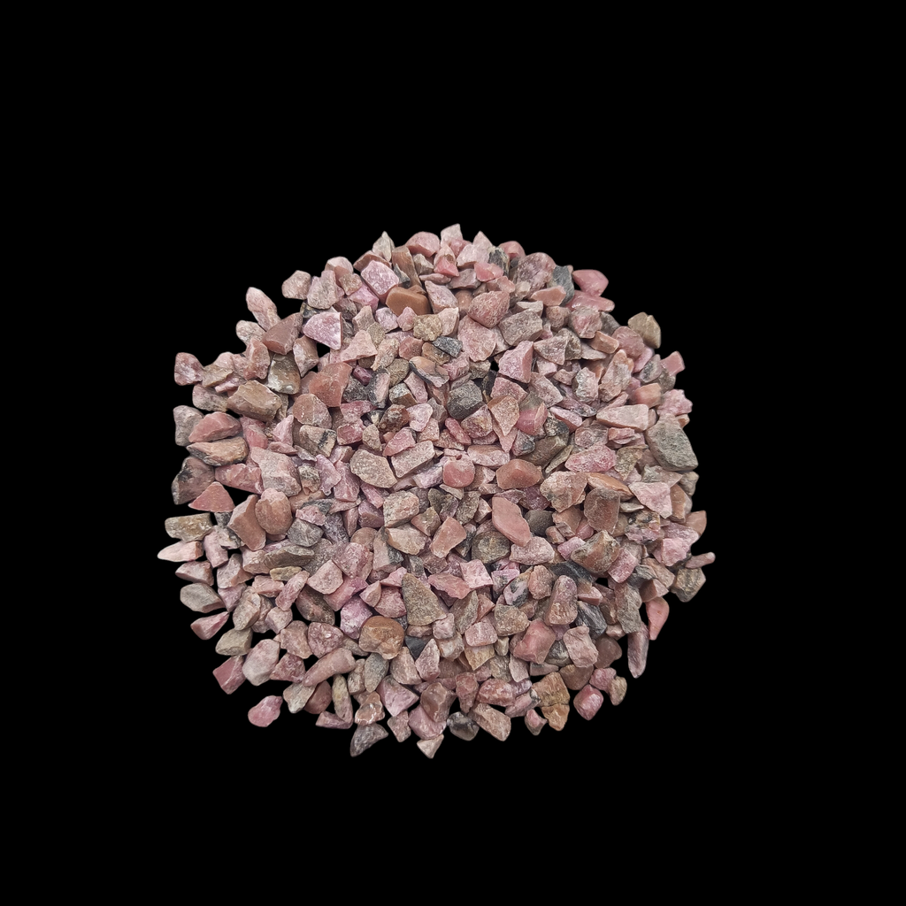 GRADELYGEMS Rhodonite Bold Crushed Stone 3-5mm for Vase Fillers, Jewelry Design, Resin Art & Decor