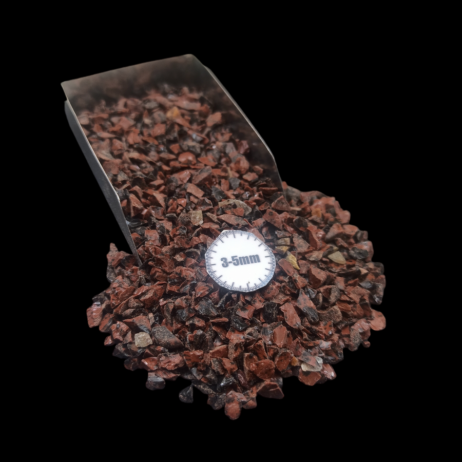 GRADELYGEMS Mahogany Obsedian Bold Crushed Stone 3-5mm for Vase Fillers, Jewelry Design, Resin Art & Decor