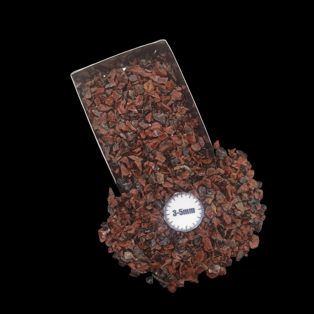 GRADELYGEMS Mahogany Obsedian Bold Crushed Stone 3-5mm for Vase Fillers, Jewelry Design, Resin Art & Decor