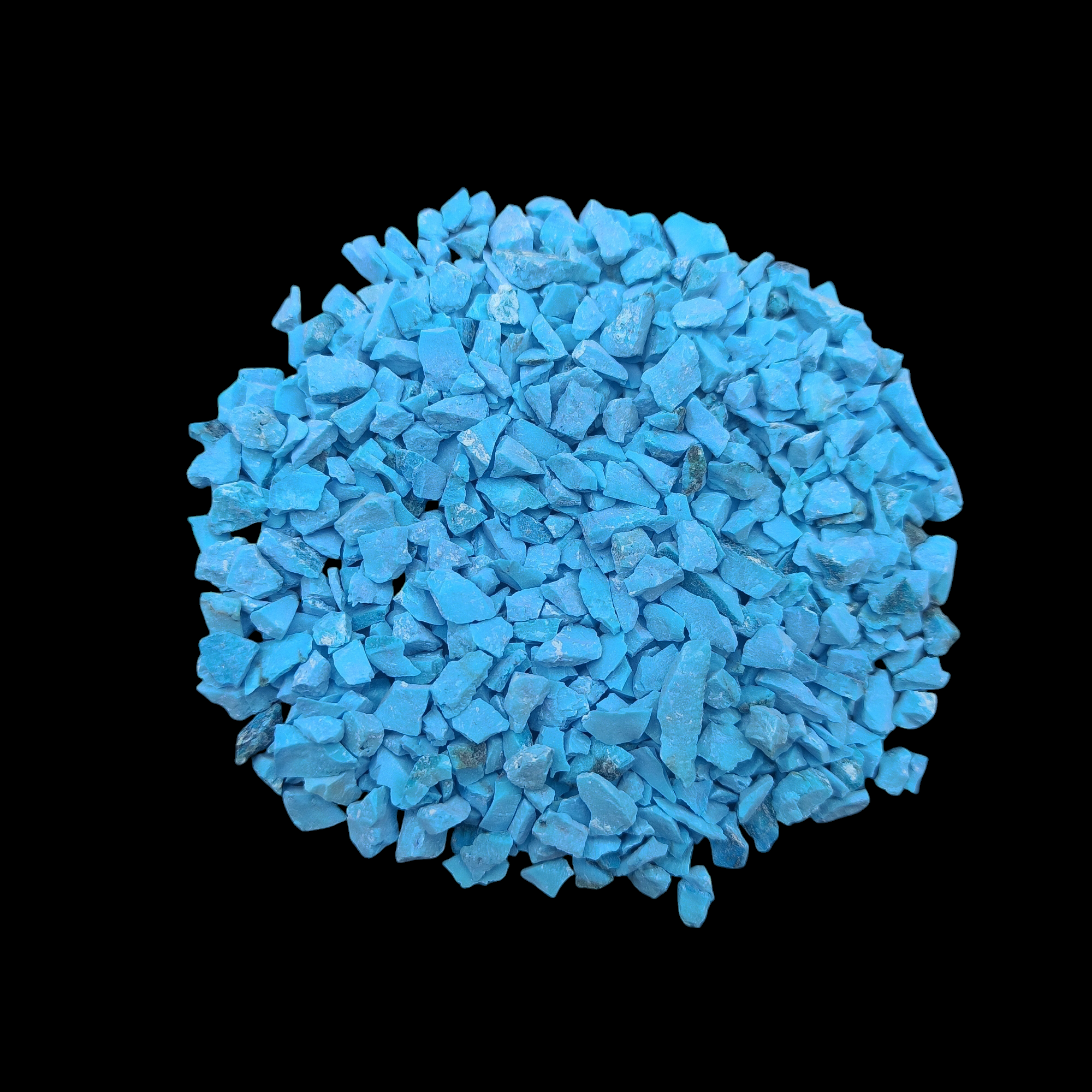 GRADELYGEMS New Natural Turquoise Bold Crushed Stone 3-5mm for Vase Fillers, Jewelry Design, Resin Art & Decor