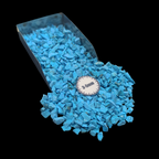 GRADELYGEMS New Natural Turquoise Bold Crushed Stone 3-5mm for Vase Fillers, Jewelry Design, Resin Art & Decor