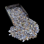 GRADELYGEMS Tanzanite Decorative Crushed Gemstone 3-5mm for Jewelry, Resin Work & Statement Decor